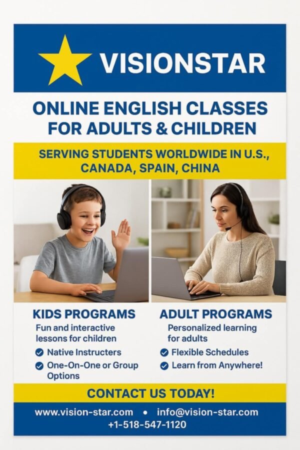Language Courses English-Spanish-French[For Adults & Children]