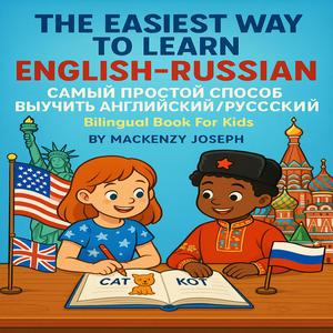 “Cover of the English-Russian Kids Learning Book”