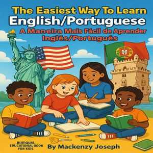 “Bilingual English-Portuguese Kids Book Cover”