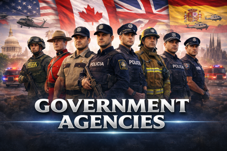 Government Agencies Federal State Municipal International Public Safety