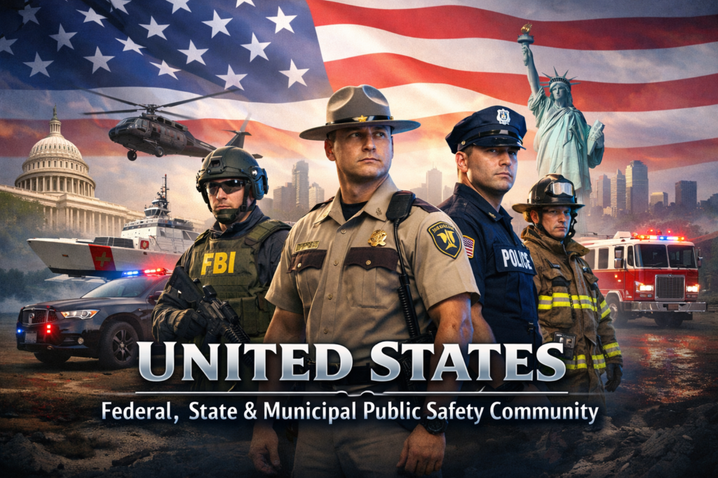 United States Federal State Municipal Public Safety Agencies